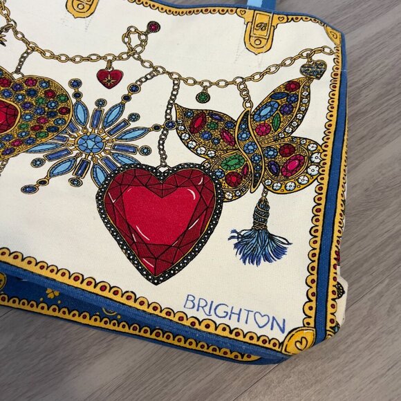 Brighton Holiday Glittering Love Limited Edition Large Canvas Tote Bag - Picture 5 of 9